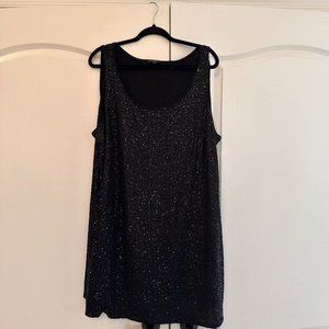 Eileen Fisher Black Sequin size 3x silk